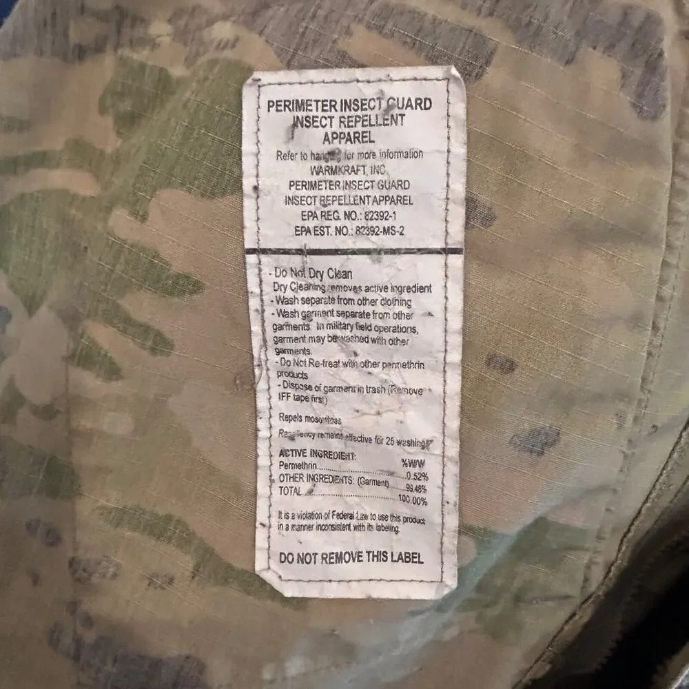 USA Army Coat Combat Uniform Unisex Multicam Large Regular Staff Sargent E-6
